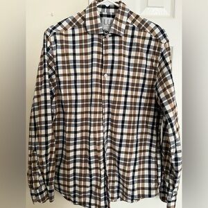Linea Uomo long sleeve plaid shirt